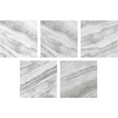 Tiles FloorPops! Grey Polished 12-in 12-in Peel & Stick Vinyl Floor Tiles 10 Tiles/10 sq.ft