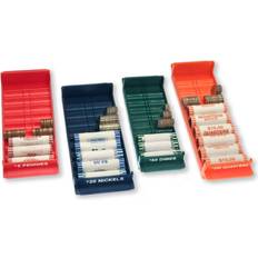 Boxes & Baskets Nadex Rolled Coin Organizer Tray Storage Box