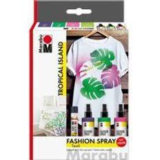 Marabu Textilsprühfarbe Fashion-Spray, Set TROPICAL ISLAND