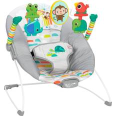 Carrying & Sitting Bright Starts Bouncers Gray Playful Paradise Vibrating Bouncer