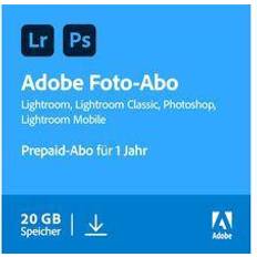 Adobe Office-Programm Adobe Creative Cloud Foto-Abo 20 GB Download & Produktschlüssel