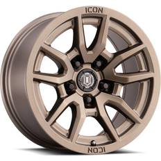 17" Car Rims Icon Alloys Vector 5 Bronze -17X8.5", 5X5", 6Mm Offset, 4.5" Backspacing, GQBN-2617857345BR