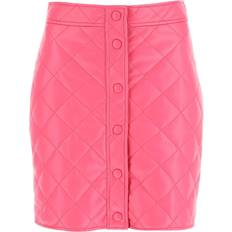 MSGM Quilted Faux Leather Mini Skirt