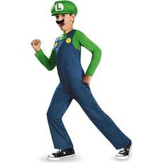 Blå Kostymer & Klær Disguise Super Mario Luigi Barn Karnevalskostyme