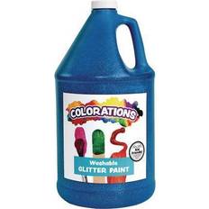 Colorations Washable Glitter Paint Blue 1 Gallon