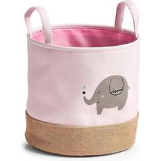 Aufbewahrungskörbe Zeller Present 14277 Aufbewahrungskorb 'Elefant', Polyester/Jute, rosa ca. Aufbewahrungskorb fürs Kinderzimmer