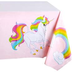 3pcs 54" x 108" Unicorn Disposable Plastic Tablecloths Covers Birthday Party Multi Set of 3