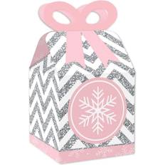 Big Dot of Happiness Winter Wonderland - Candy Bar Wrappers Snowflake  Holiday Party and Winter Wedding Favors - Set of 24 