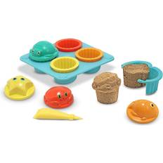 Sandbox Toys Melissa & Doug Sunny Patch Seaside Sidekicks Sand Cupcake Set