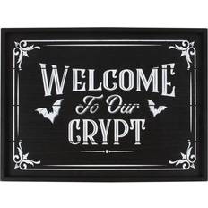 Horror-Shop Welcome to our Crypt Wandbild 40cm Gothic Wohndeko Dekofigur