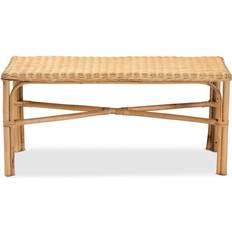 Natural Storage Benches Baxton Studio Cacaban Modern Storage Bench