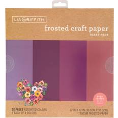 Frosted Craft Tissue Paper 12 X12 20/Pkg-Berry-Purples