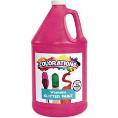 Colorations Washable Glitter Paint Magenta 1 Gallon