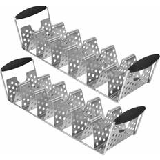 Blackstone Deluxe Stainless Steel Taco Rack with Handles 2-Pack Barbecue Cutlery 2