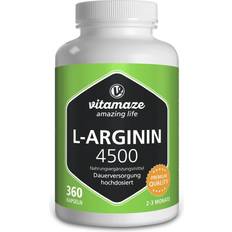 Aminosäuren Vitamaze L-ARGININ HOCHDOSIERT 4.500 mg
