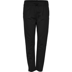 Elastan/Lycra/Spandex Hosen Only Plain Pants - Black