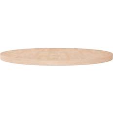 vidaXL Brown, Solid Wood Oak Round Bordplate 90cm