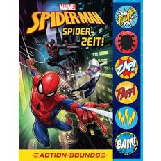 Spider-Man Figuren Marvel Spider-Man Spider-Zeit! Action-Soundbuch mit 6 Geräuschen und 4 Comicgeschichten für Kinder ab 6 Jahren