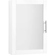 White Wall Cabinets Crosley Furniture Savannah Surface-Mounted Mirrored Medicine Wall Cabinet