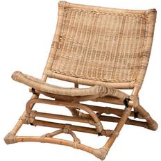 Natural Lounge Chairs Baxton Studio Herrara Modern Lounge Chair