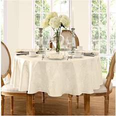 Tablecloths Elrene Barcelona Jacquard Damask Tablecloth White