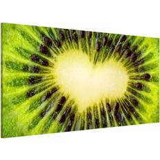 Grün Präsentationstafeln Magnettafel Küche Querformat 2:1 Kiwi Heart