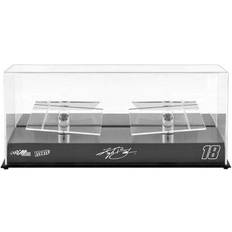 Slot Car Kyle Busch #18 Joe Gibbs Racing 2 Car 1/24 Scale Die Cast Display Case With Platforms