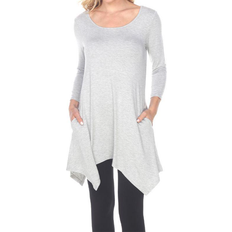 White Mark Women's Makayla Tunic Top - Heather Grey