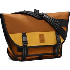 Handtaschen Chrome Industries Mini Metro Messenger Bag 13 Inch Laptop Satchel with Signature Belt Buckle Closure, Amber Tritone, 20.5 Liter