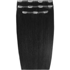 Black Clip-On Extensions Beauty Works Deluxe Clip-in Extensions 20 inch Jet Set Black