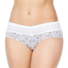 Hipsters - White Panties Warner's No Pinching No Problems Dig Free Lace Hipster - Evening Blue Star