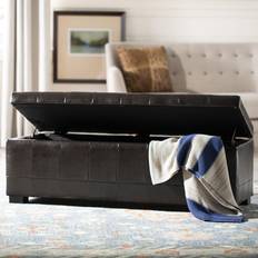 Black Storage Benches Safavieh Large Manhattan Storage Bench