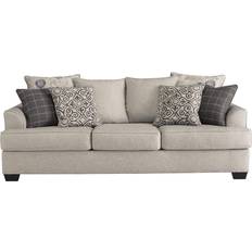 Signature Design Velletri Chenille 7960438 Pewter Sofa 94" 3 Seater