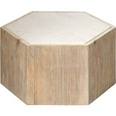 Natural Small Tables Jamie Young Company Argon Hexagon Side Small Table