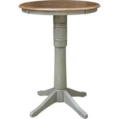 Round pedestal table 30 inch International Concepts 30 Round Pedestal Dining Table