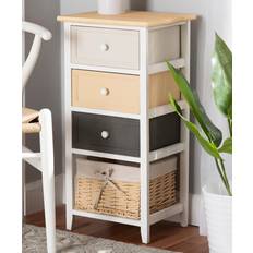 Chest of Drawers Baxton Studio Organizers White/Multi-Colored Chest of Drawer