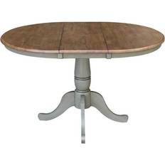 Round stone top dining table International Concepts 36 Round Top Pedestal Dining Table