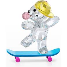 Kris Bear Skaterbear Clear Crystals Bear Figurine