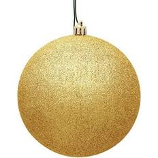 Vickerman 670804 3" Honey Gold Glitter Clear Ball Christmas Tree Ornament