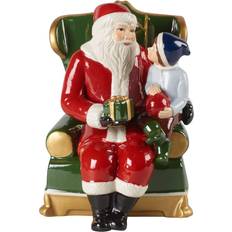 Julepynt Villeroy & Boch Christmas Christmas Santa auf Sessel mehrfarbig Julepynt