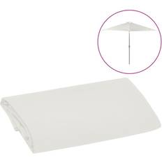 vidaXL Replacement Fabric for Parasol Sand White Sunshade Garden