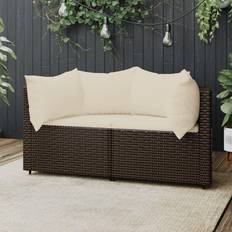 vidaXL Garten-ecksofas Modulsofa