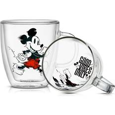 JoyJolt Disney Luxury Mickey Mouse Stemmed Glasses