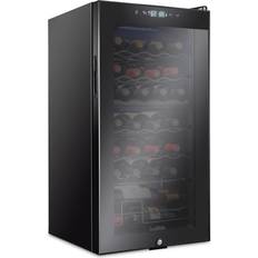 Ivation Fridge, Dual Zone Standing Black, White, Red