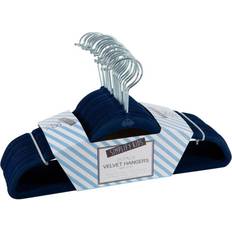 Simplify Kids Velvet Shirt Hangers 25 Pack Navy