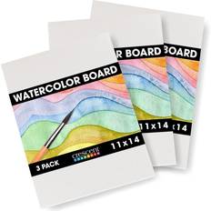 Crescent Watercolor Board 3/Pkg-11"X14" White Cardboard MichaelsÂ White 11"