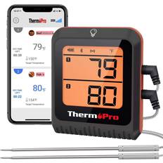 ThermoPro Dual Probe Wireless Meat Thermometer Red TP828BW