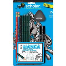 Prismacolor Brush Pens Prismacolor Scholar Manga Drawing Set, 10-Piece Kit