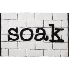 Black Bath Mats Avanti Bath Icons Bath Rug White, Black