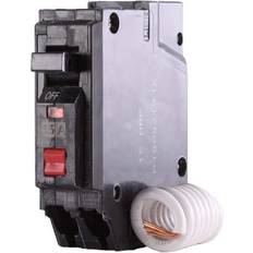 Power Consumption Meters GE 15 Amp Single Pole Ground Fault Breaker with Self-Test